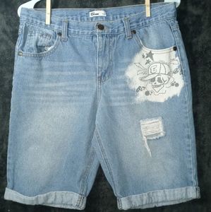 Epic Threads Distressed Hip Skull Shorts
